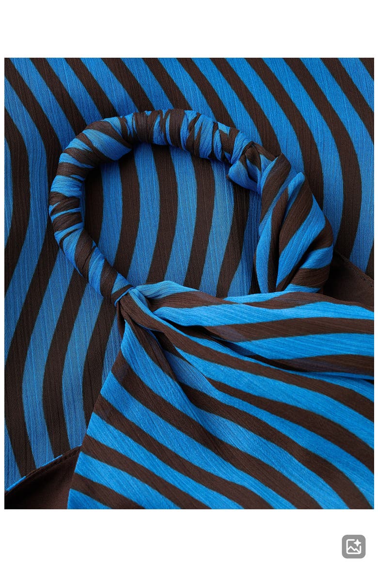 Wavy Stripe Asymmetrical Shell, Alternate, color, VIBRANT BLUE