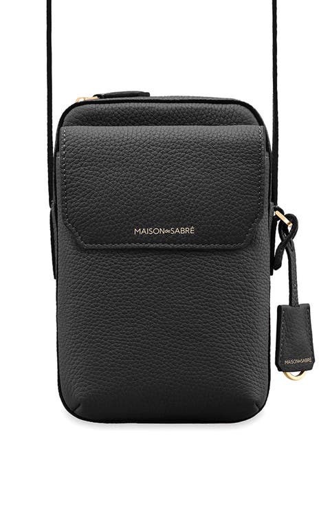 Leather Zip Phone Pouch