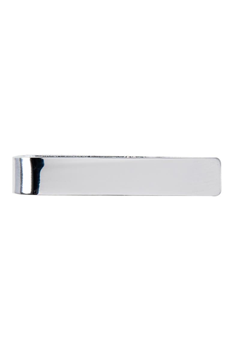 Men's Solid Tie Clip, Main, color, SILVER