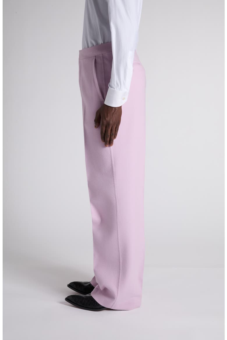 Double Splittable Light Wool Trousers, Alternate, color, ORCHID PINK