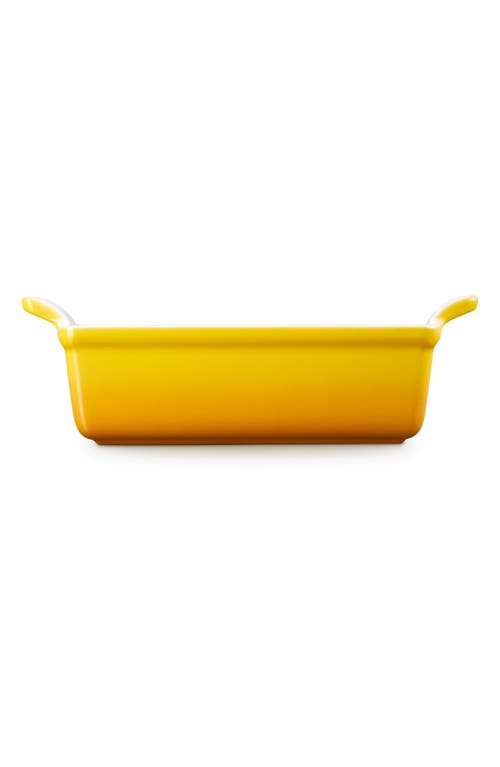 Le Creuset Heritage Stoneware Rectangular Baker In Yellow