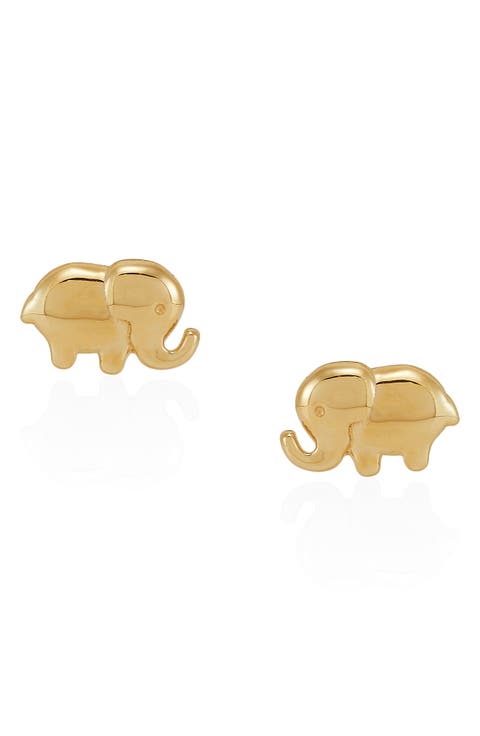 Elephant Stud Earrings