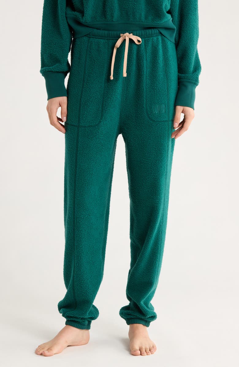 Lunya Silksweats Reversible Seamed Cotton 
Silk Blend Sweatpants, Alternate, color, Noble Green