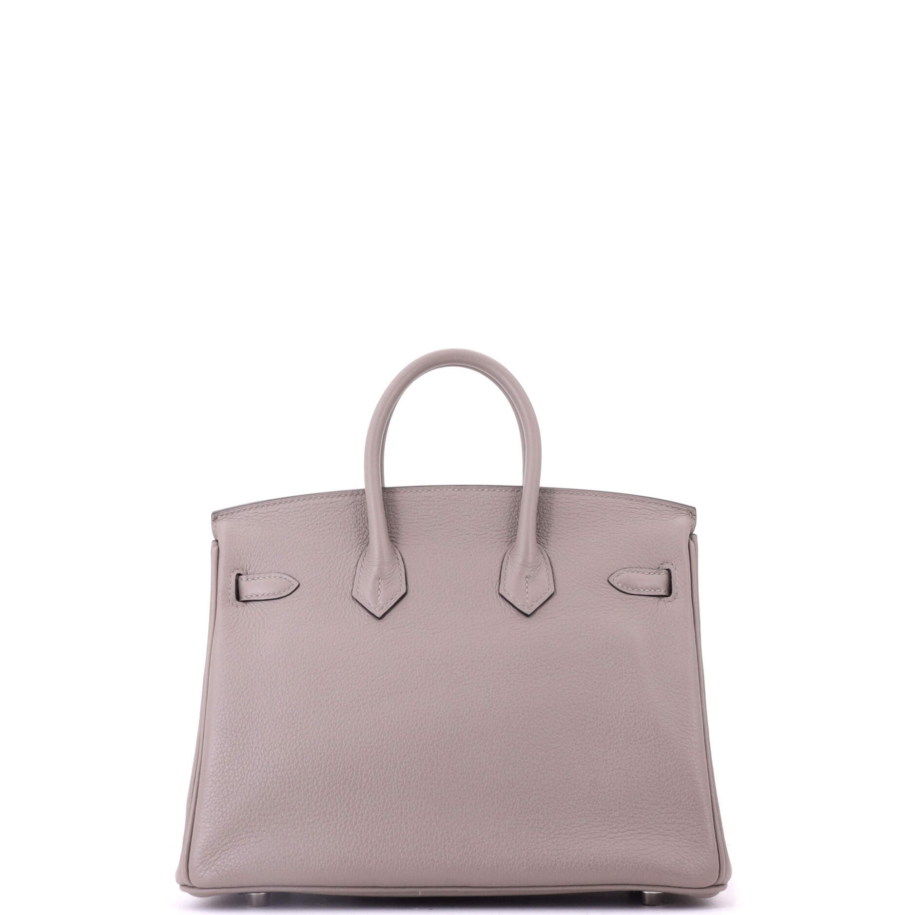 Pre-Owned Hermes Birkin Handbag Grey Novillo with Palladium Hardware 25, Alternate, color, Gris Asphalte