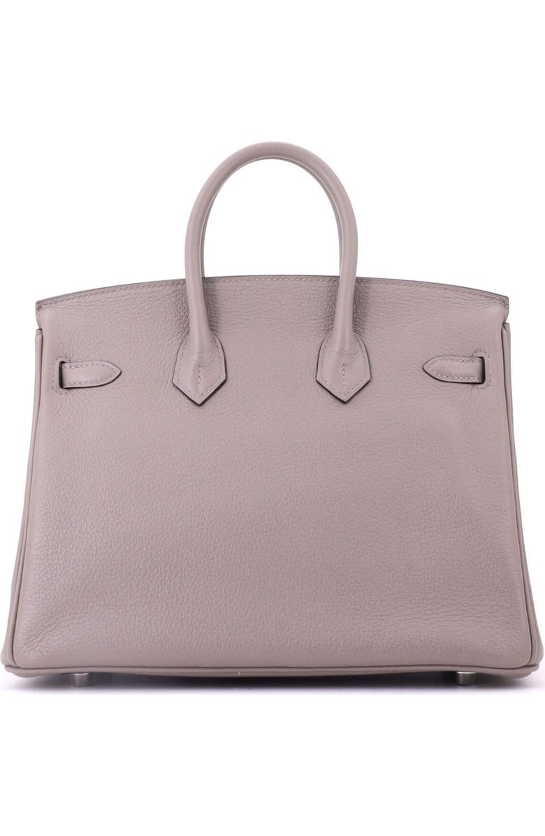 Pre-Owned Hermes Birkin Handbag Grey Novillo with Palladium Hardware 25, Alternate, color, Gris Asphalte