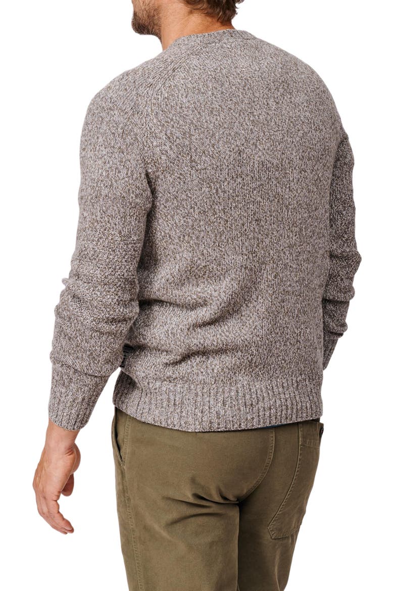 Riply Twist Crew Neck Sweater, Alternate, color, Khaki Twist