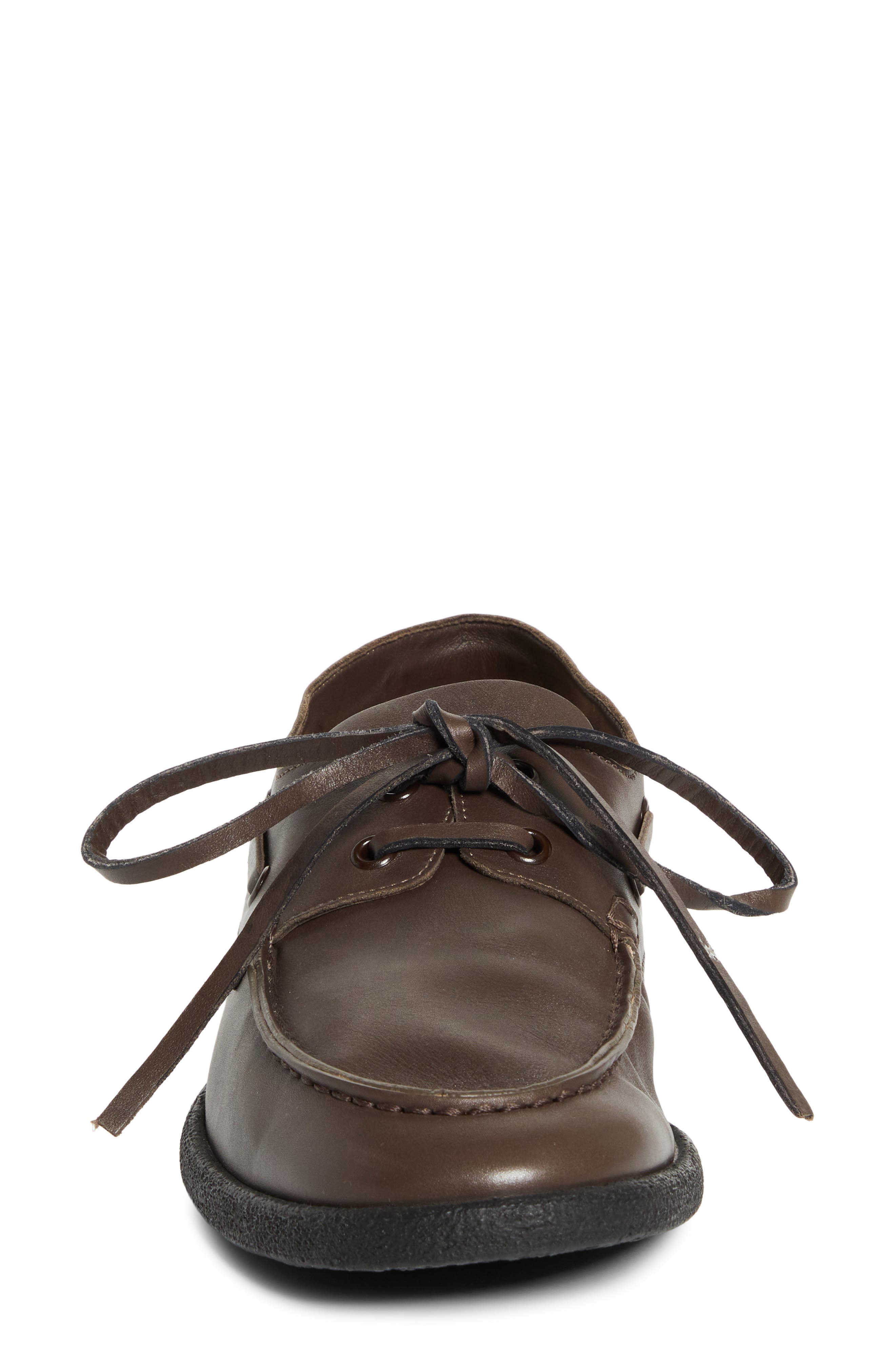 The Row Novus Boat Shoe, Alternate, color, Vintage Brown