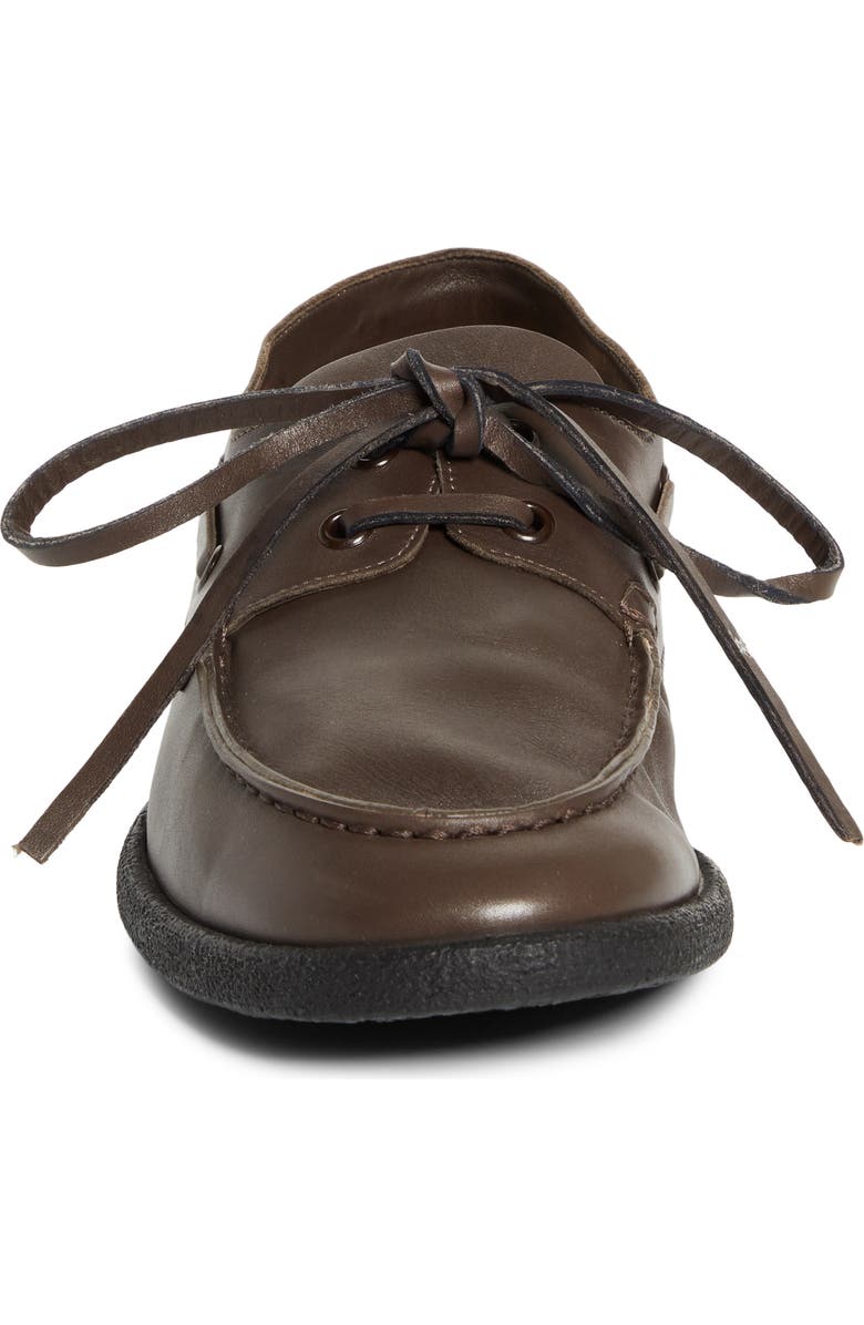 The Row Novus Boat Shoe, Alternate, color, Vintage Brown