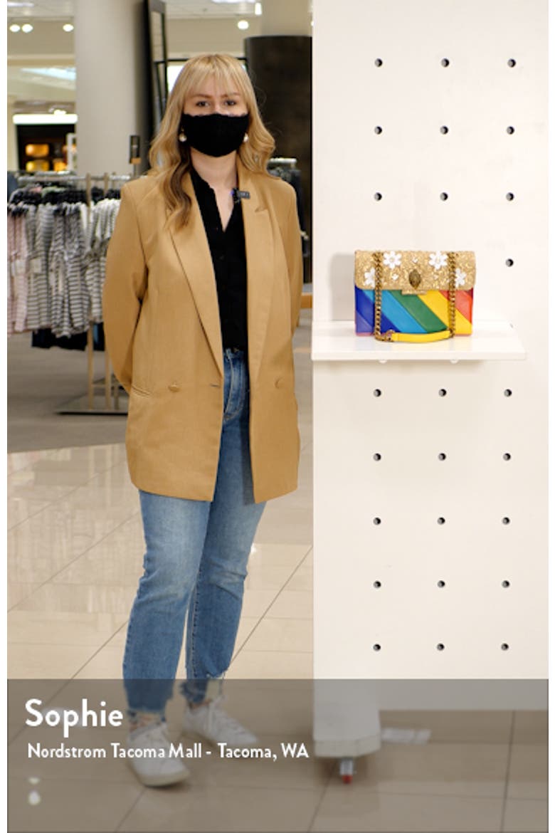 Kensington Leather & Raffia Crossbody Bag video