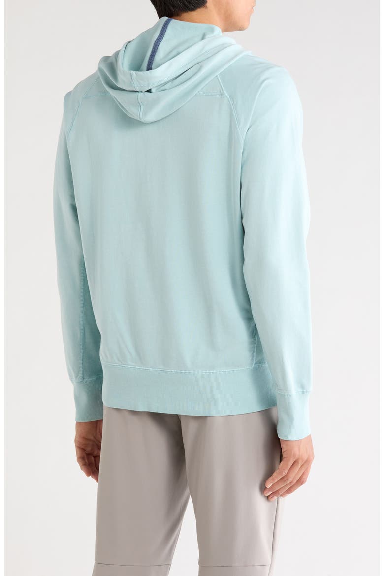 Ben & Terry Cotton Zip-Up Hoodie, Alternate, color, STERLING