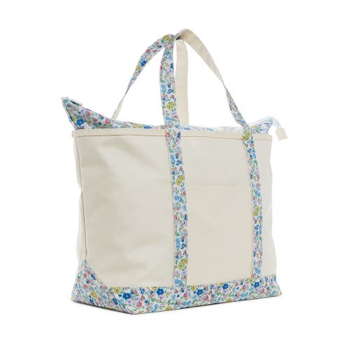 Trvl Design Posies Floral Coated Canvas Maxi Tote In Multi