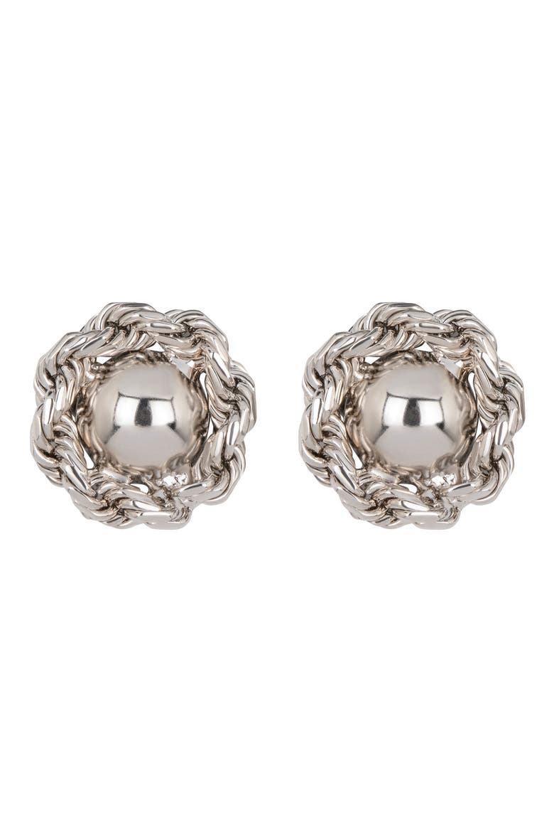 Caryann Earrings, Main, color, SILVER