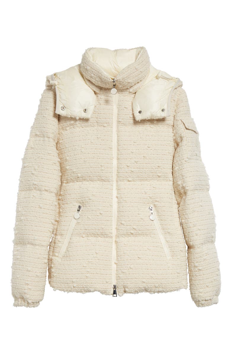 Moncler Fourmines Tweed Down Jacket, Alternate, color, 