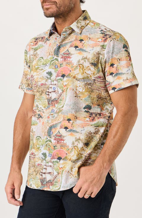 Tengu Short Sleeve Button Up Shirt