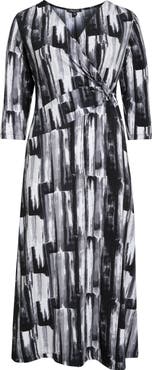 Vikki Vi Wrap Front Knit Maxi Dress