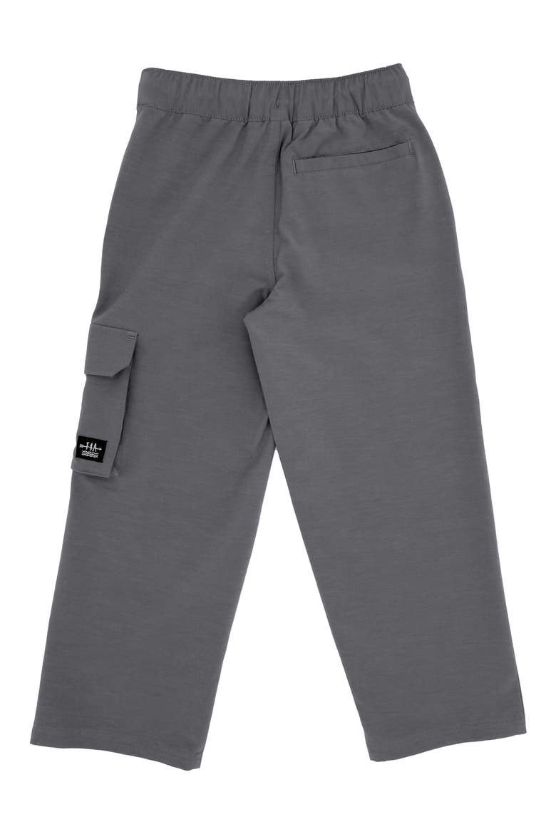 Kids' Carry-On Water Resistant Tech Cargo Pants, Alternate, color, SMOKED GREY