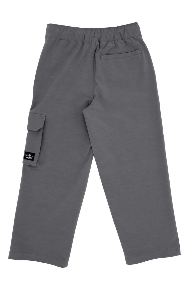 Feather 4 Arrow Kids' Carry-On Water Resistant Tech Cargo Pants, Alternate, color, Smoked Grey
