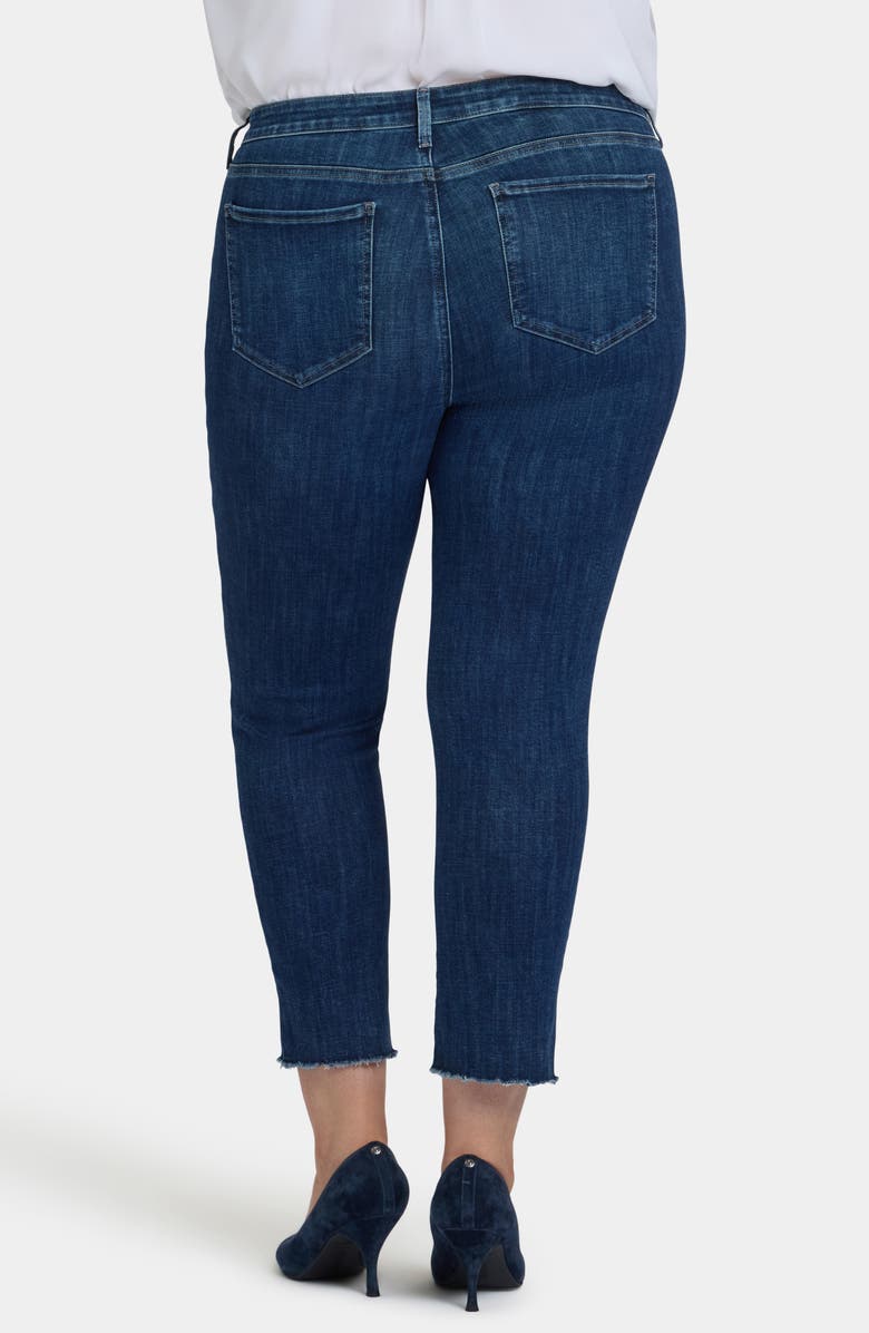 NYDJ Sheri Fray Hem Slim Ankle Jeans, Alternate, color, Louvre Sapphire