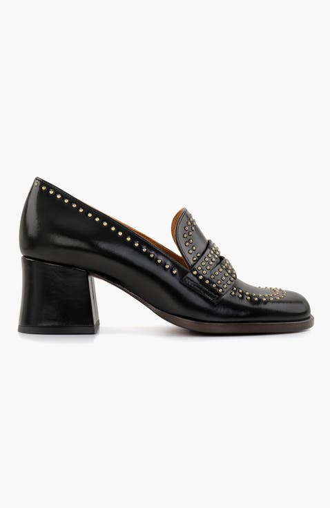 TALEAH Soft leather heeled Loafers