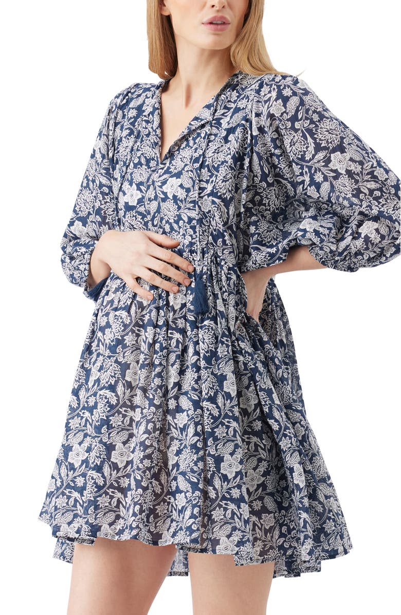 Ripe Maternity Cali Nursing Dress, Alternate, color, Ink / White