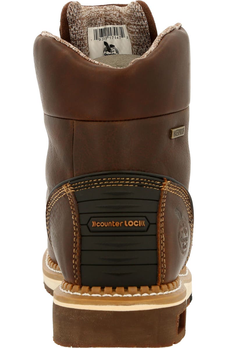 Georgia Boot Waterproof AMP LT Wedge Waterproof MocToe Work Boot, Alternate, color, Brown