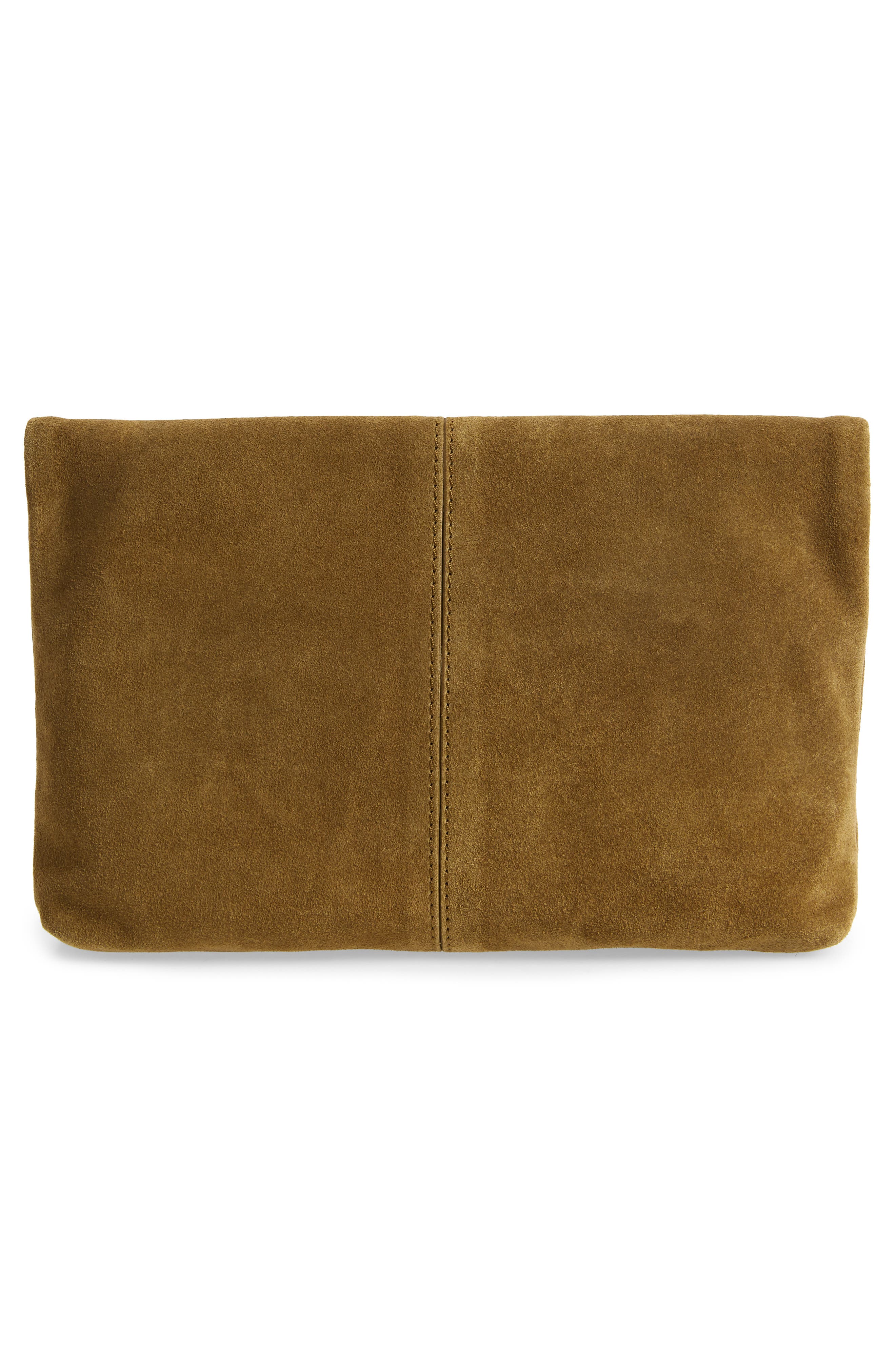 Leith Suede Clutch, Alternate, color, 