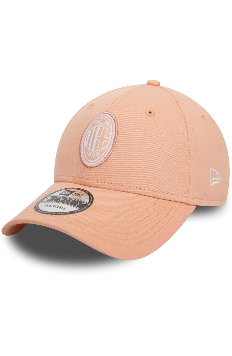 New Era Men's New Era Pink AC Milan Seasonal 9FORTY Adjustable Hat, Main, color, Pink