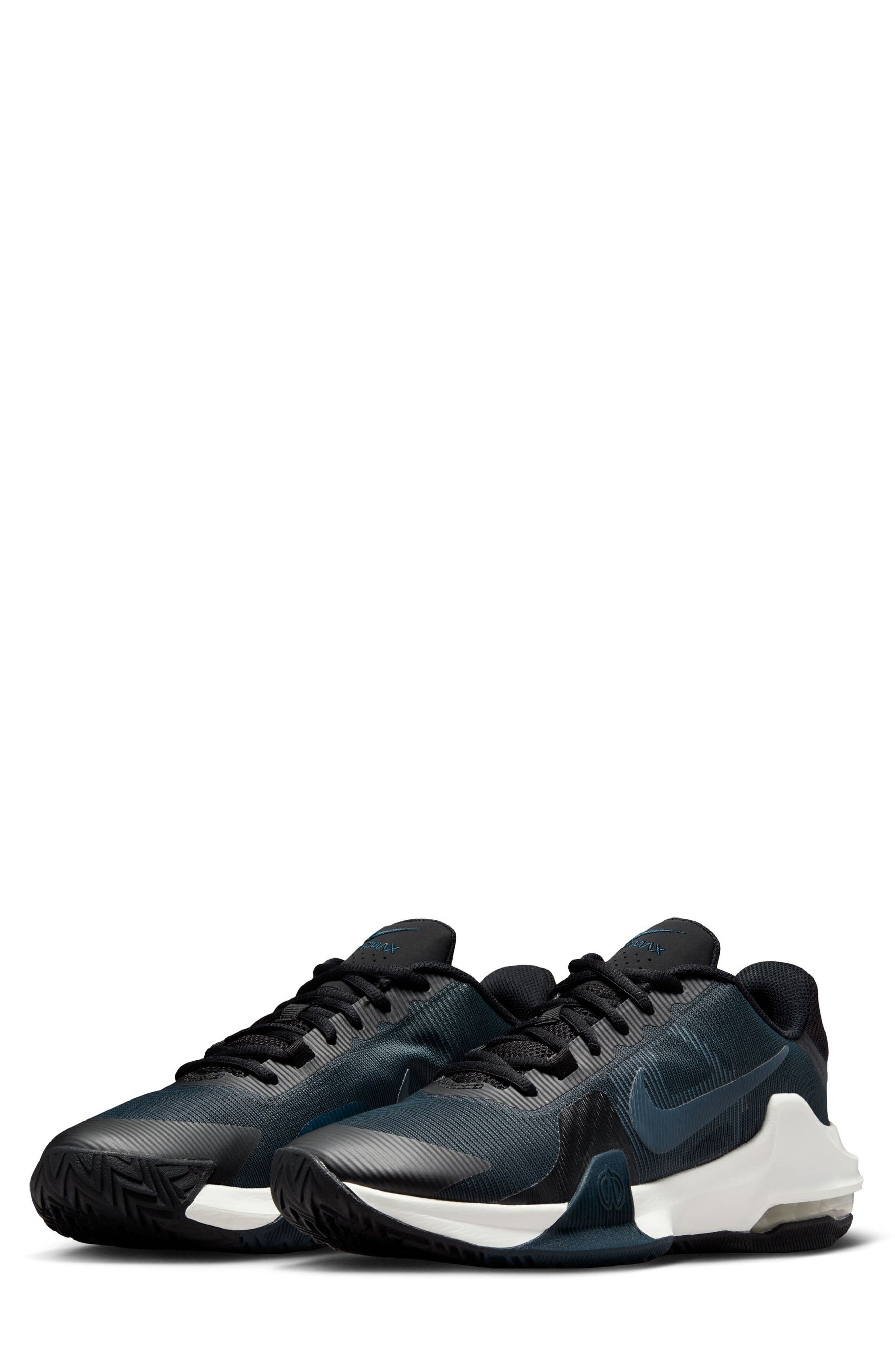 Air Max Impact 4 Basketball Sneaker, Main, color, BLACK/ WHITE/ PLATINUM/ NAVY