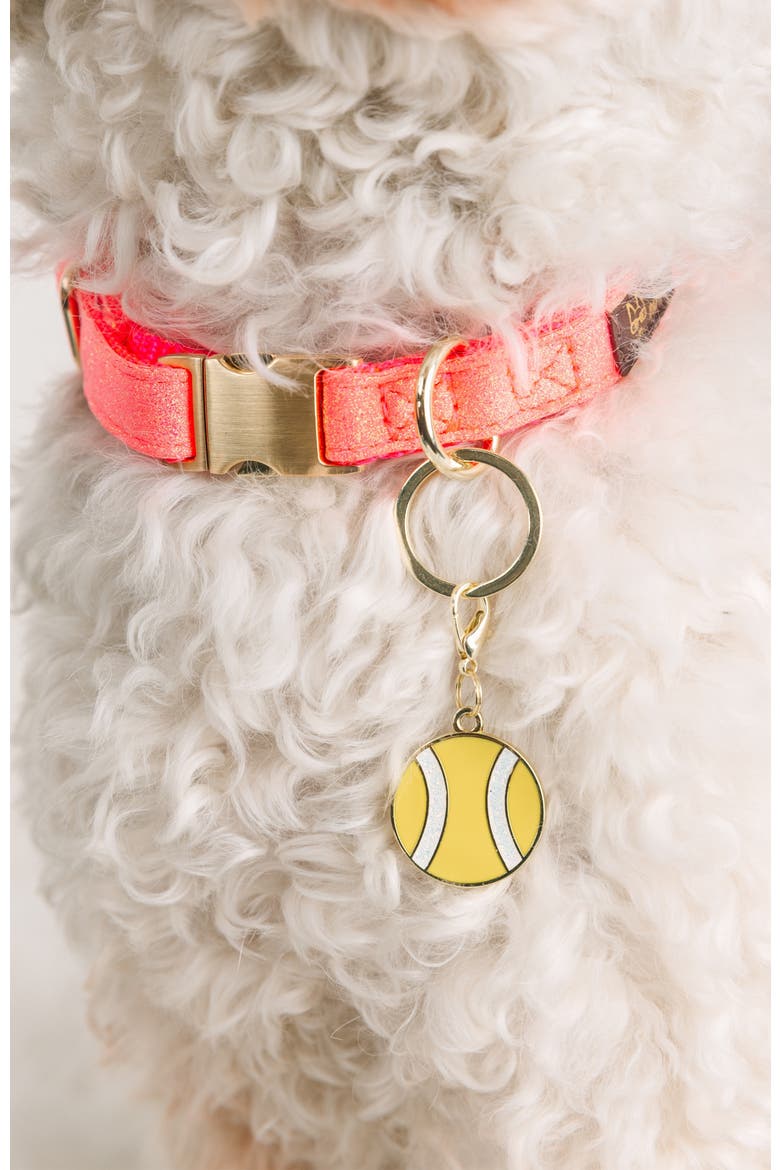 Tennis Ball Pet Collar Charm, Alternate, color, Tennis Ball