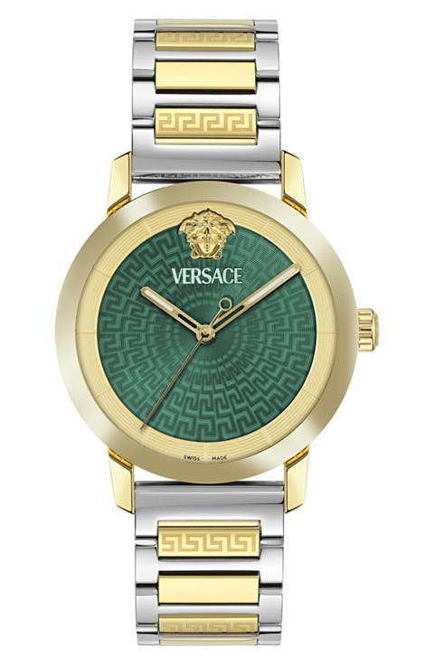 V-Helix Two Tone Bracelet Watch, 40mm