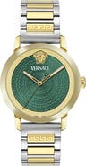 Versace V-Helix Two Tone Bracelet Watch, 40mm
