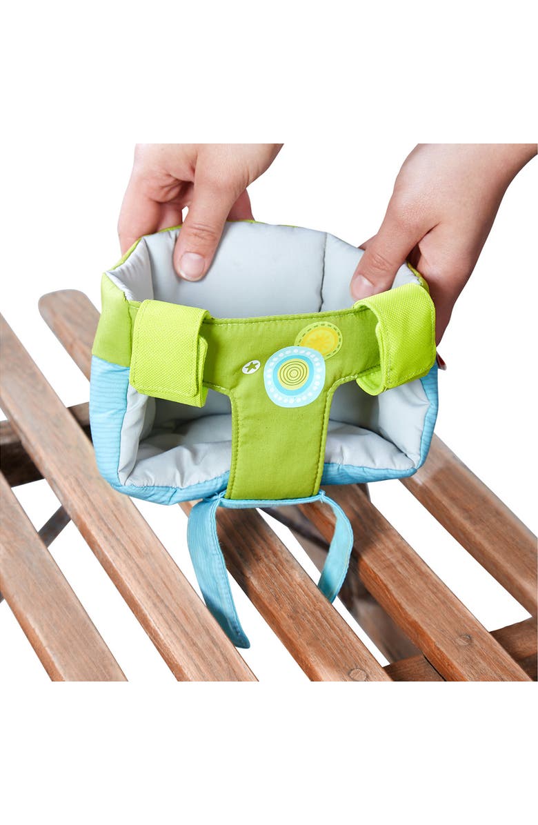 HABA Soft Doll's Bike Seat Blue & Green - Attaches to Handlebars with Hook & Loop Attachment, Alternate, color,