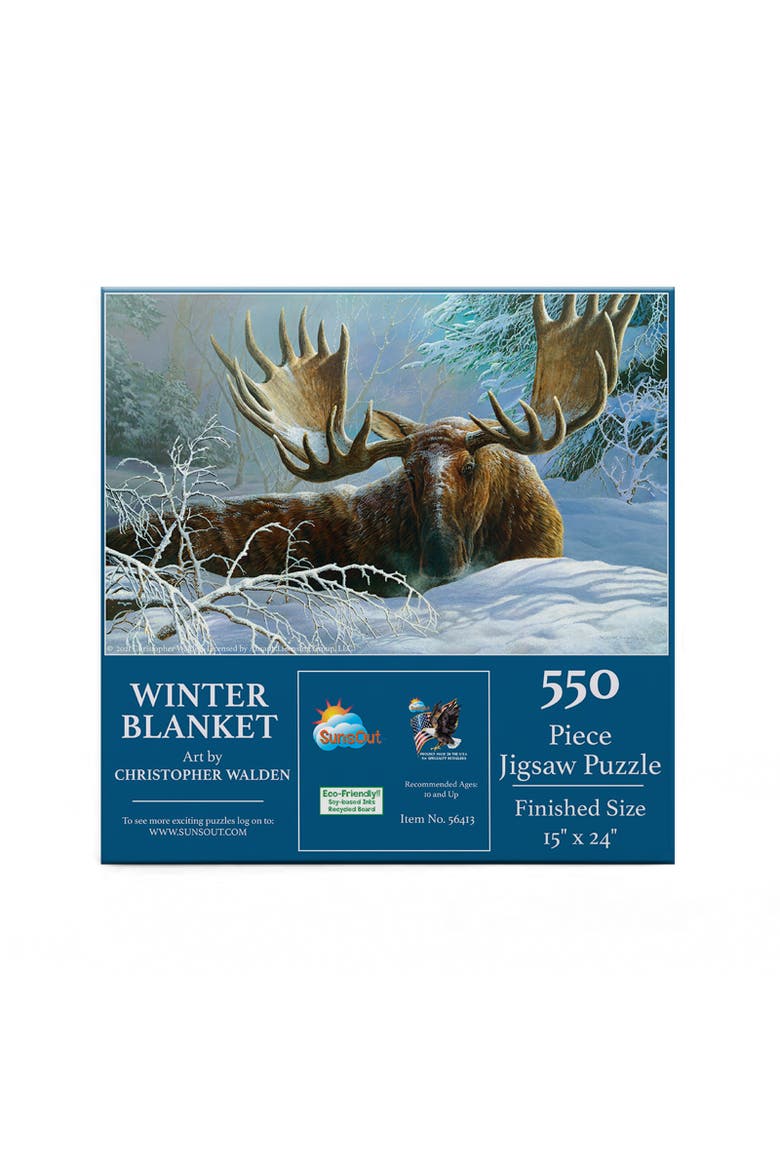 Winter Blanket 550 piece Jigsaw Puzzle for Adults, Alternate, color, Multicolor