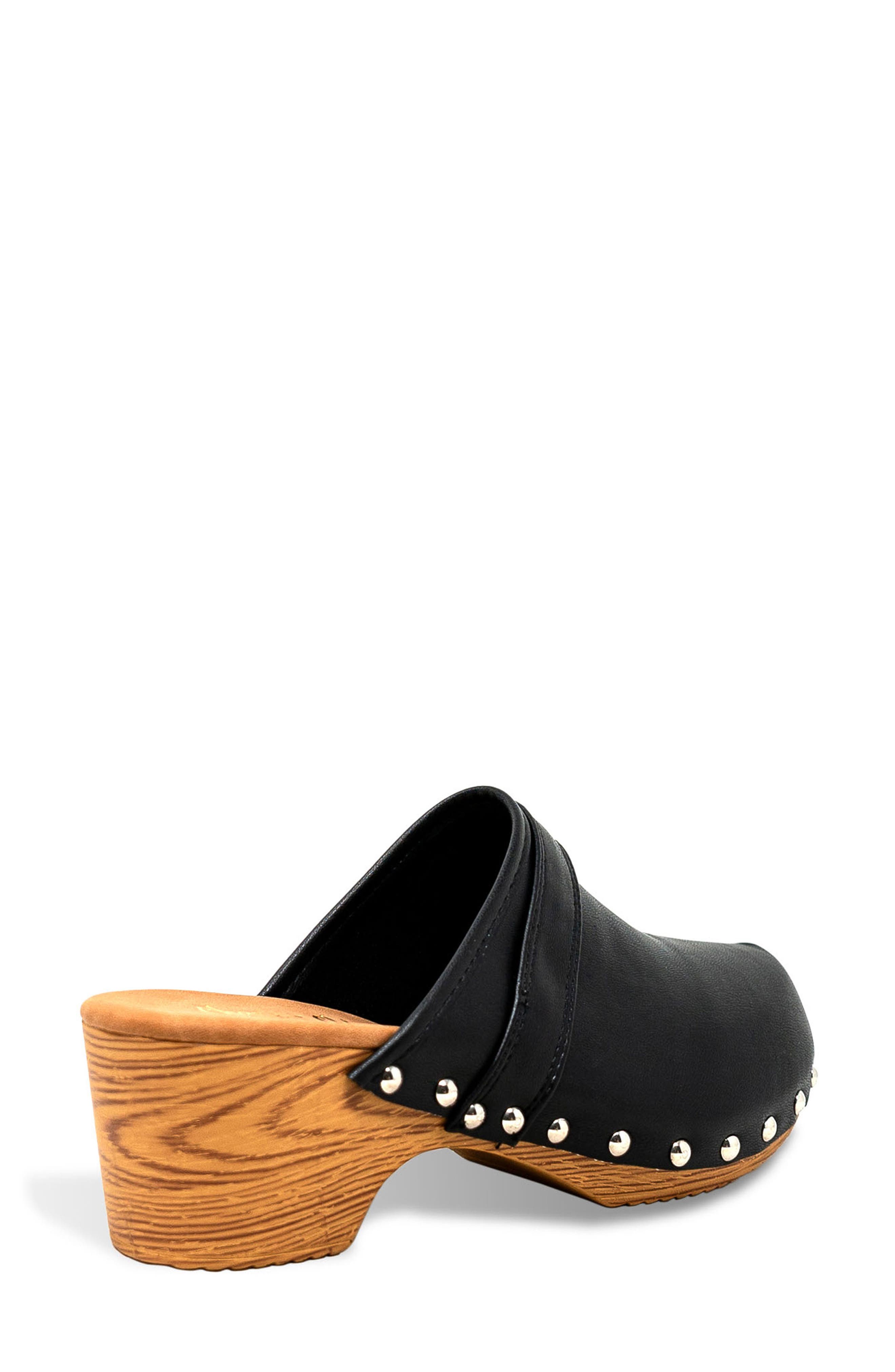 CHASE AND CHLOE Mignon Clog, Alternate, color, Black Pu