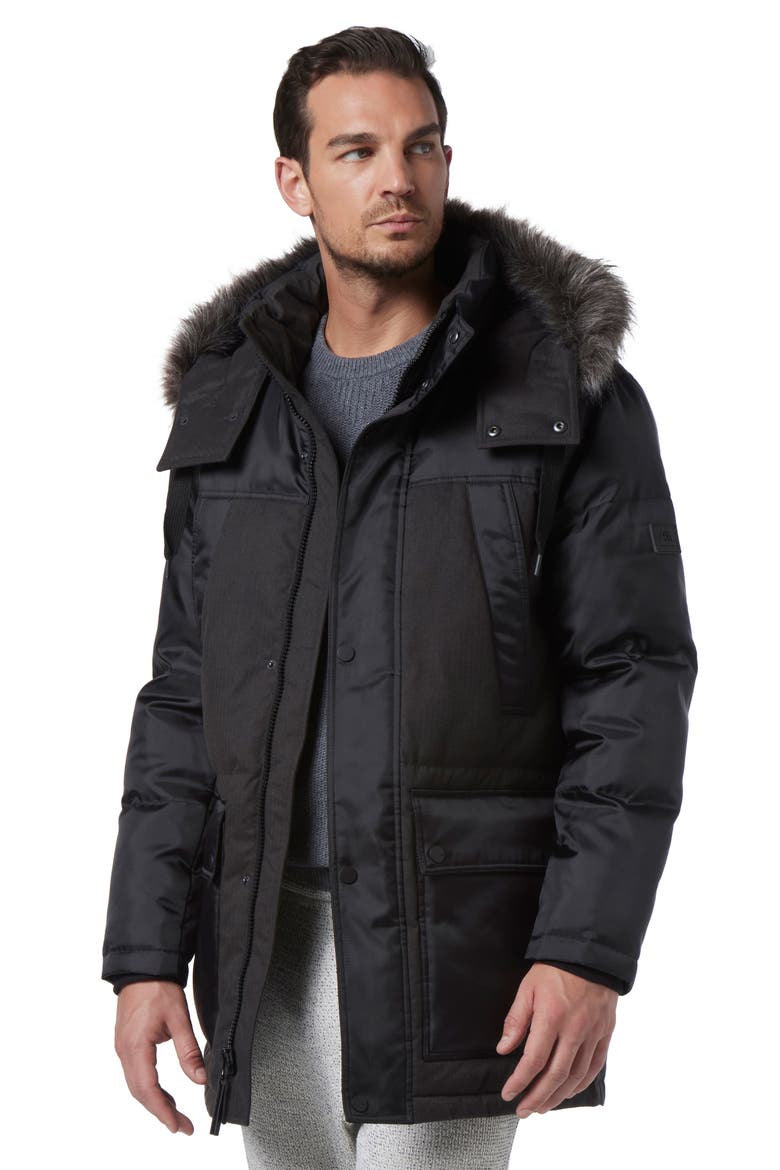 Tripp Water Resistant Parka, Alternate, color, BLACK