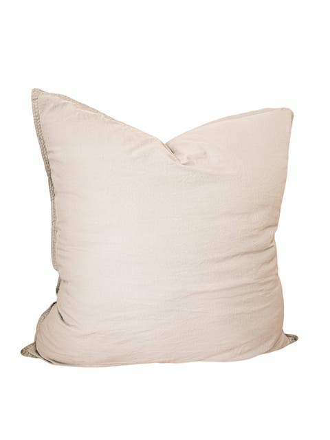 Stonewashed Cotton Percale Pillow Cover Only