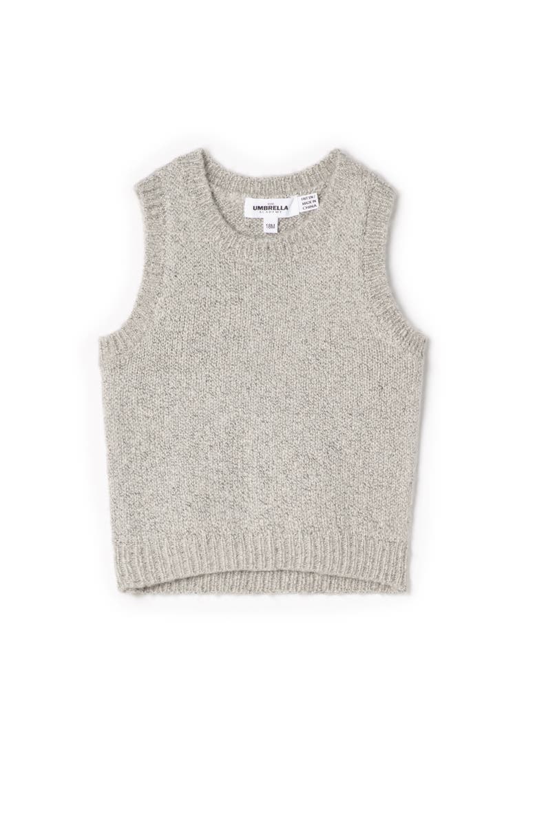 The Umbrella Academy Mix Knit Ribbed Neckband Armhole Vest, Main, color, Grey Mix