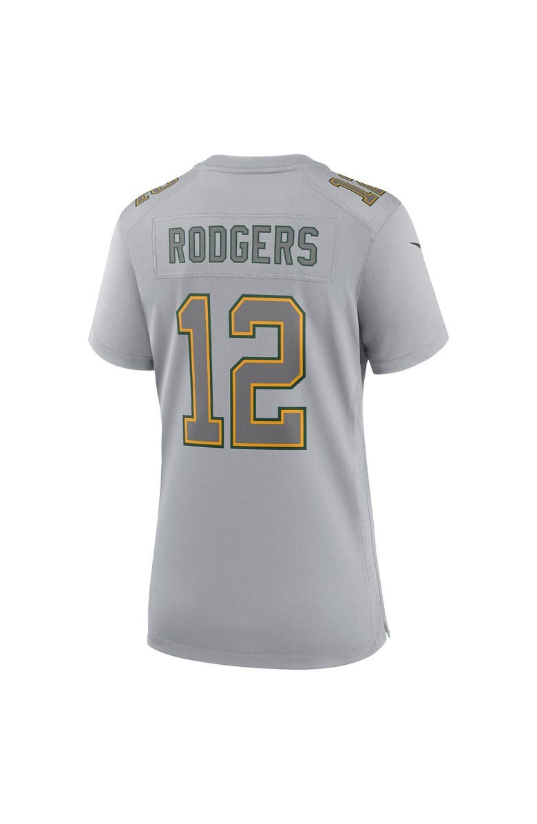 Nike Women's Nike Aaron Rodgers Gray Green Bay Packers Atmosphere Fashion Game Jersey, Alternate, color, 