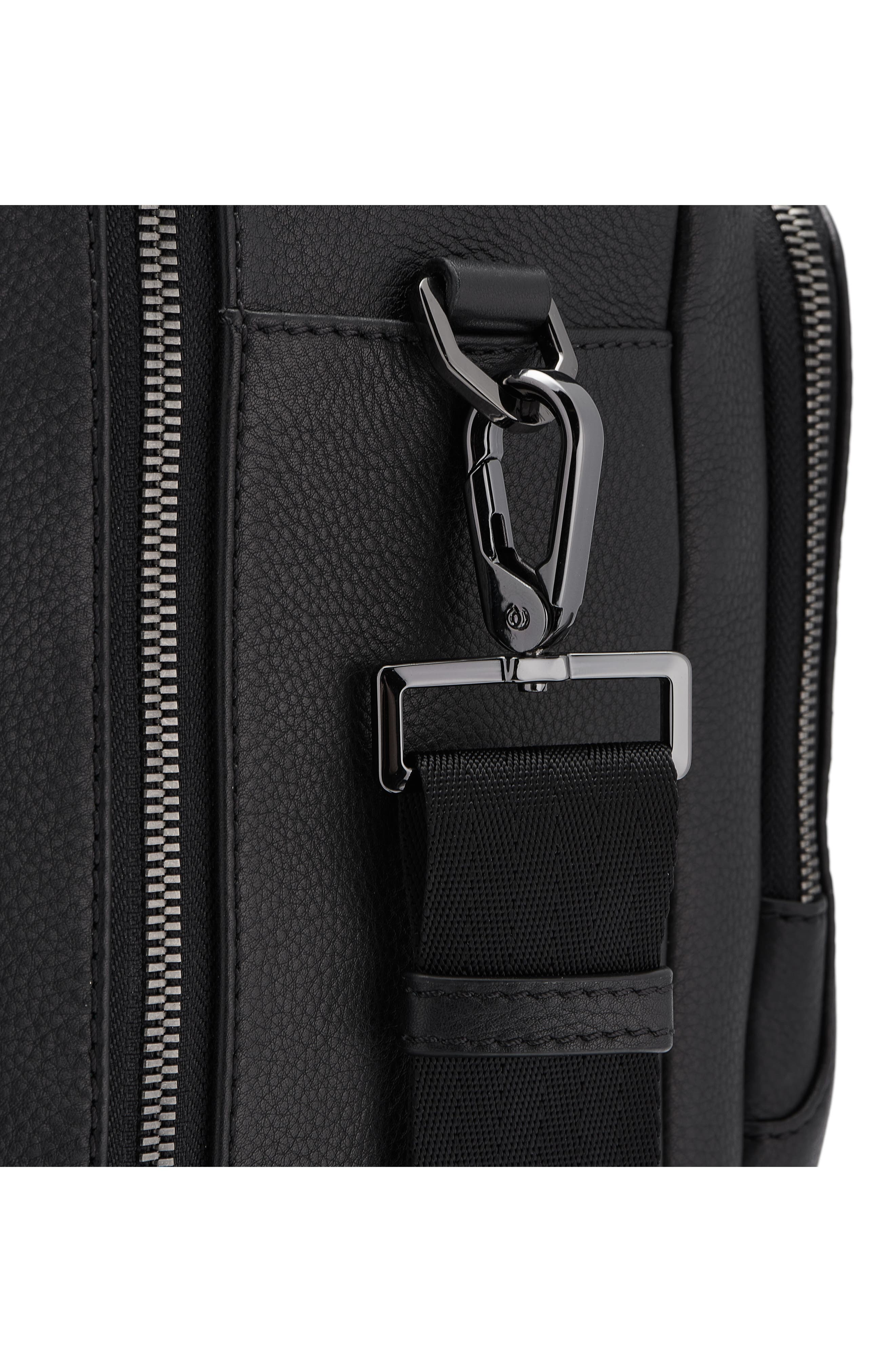 Porsche Design Roadster Water Resistant Leather Weekend Duffle Bag, Alternate, color, 