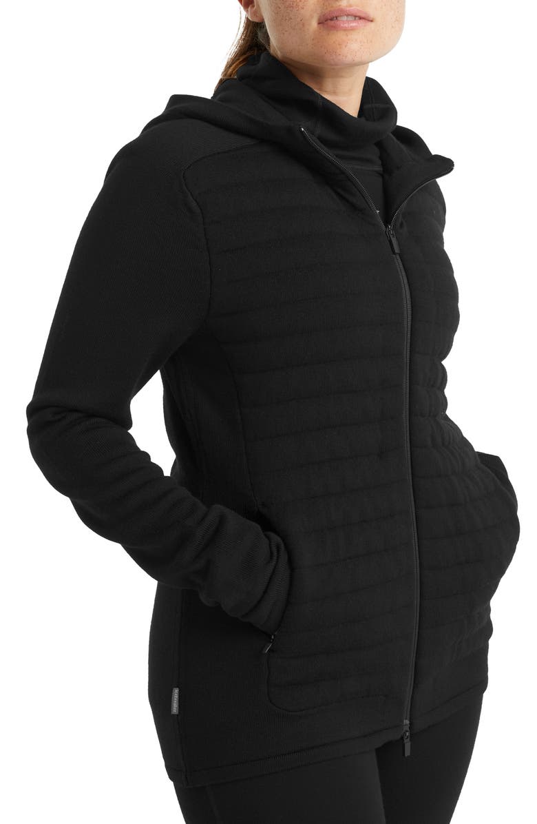 Icebreaker ZoneKnit Merino Wool Zip Hoodie, Alternate, color, 