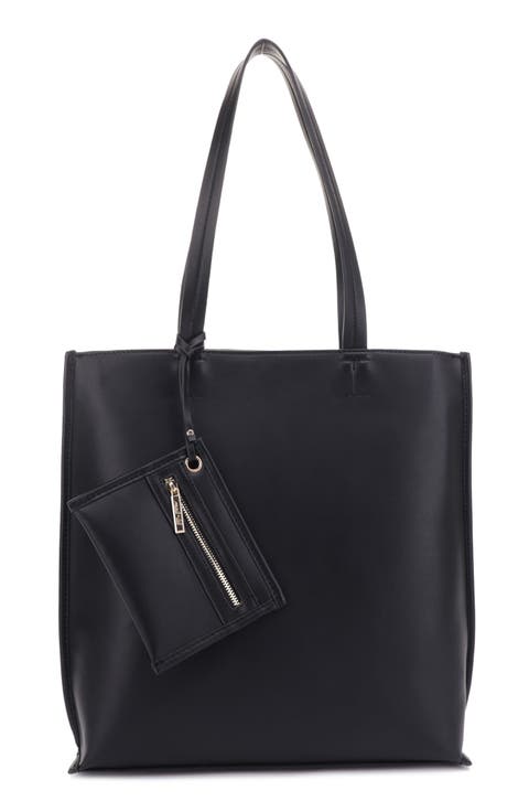 Georgia Recycled Vegan Leather North/South Tote