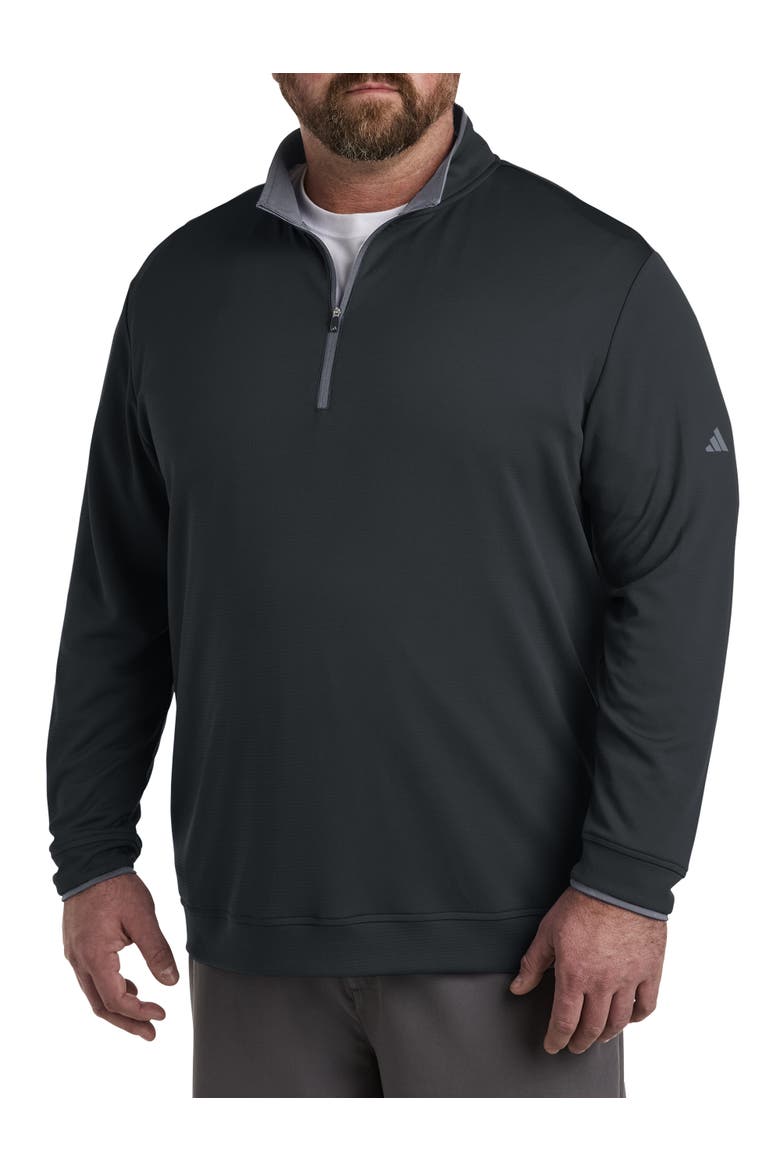 Big & Tall 1/4-Zip Performance Pullover, Alternate, color, BLACK/GREY