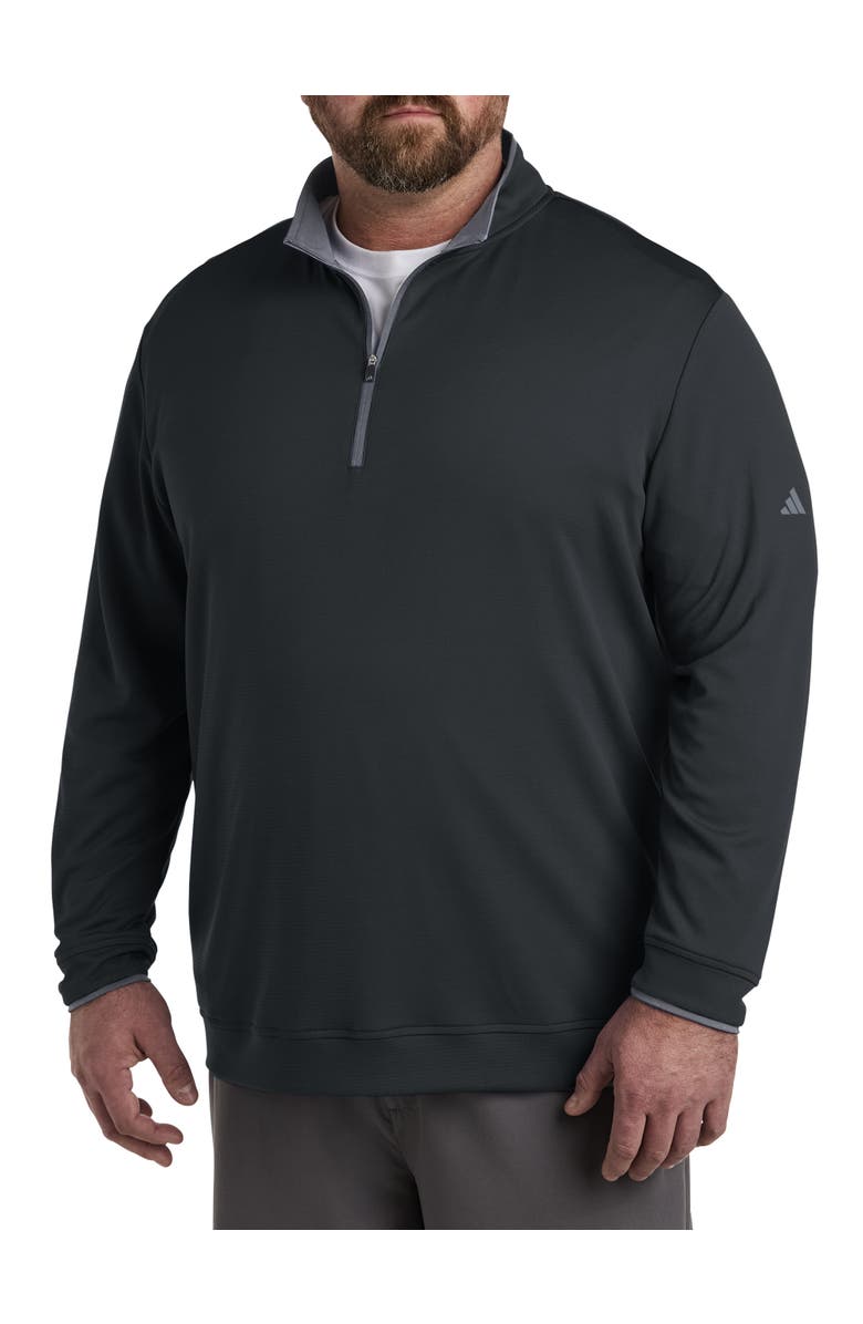 adidas Big 
Tall 1/4-Zip Performance Pullover, Alternate, color, Black/Grey