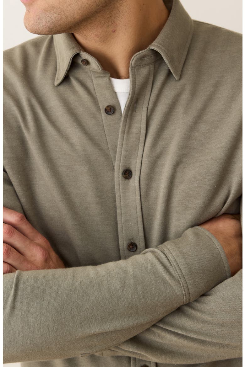 Pacifica Stretch Twill Overshirt, Alternate, color, VETIVER