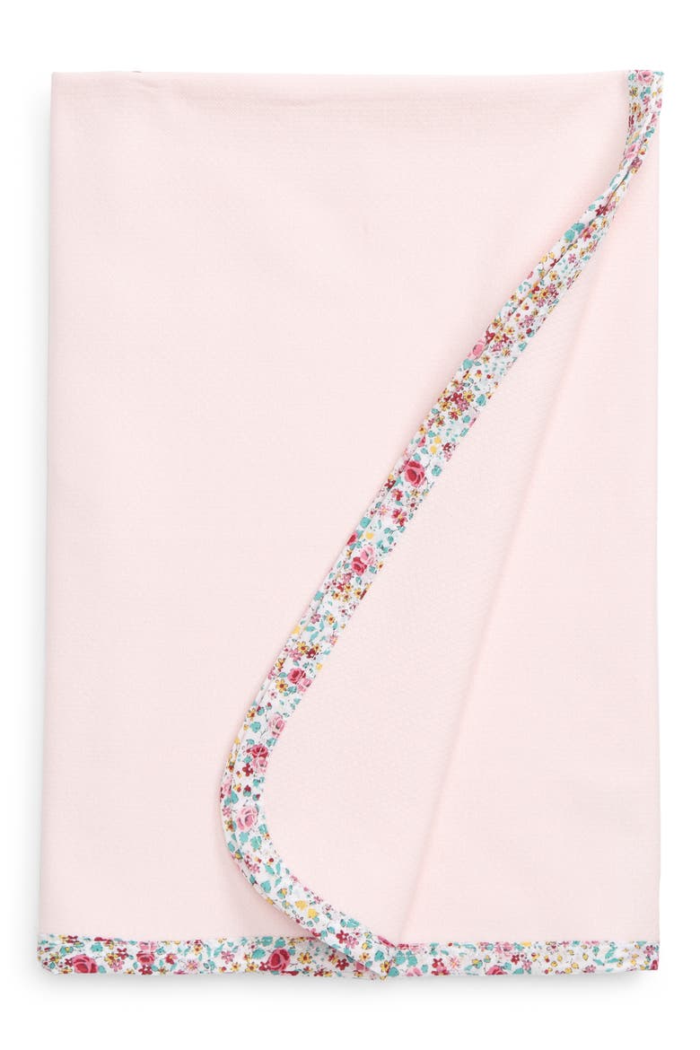 Tiny Floral Cotton Blanket (Nordstrom Exclusive), Main, color, PINK