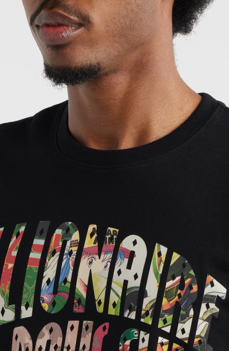 Billionaire Boys Club Curve Collage Cotton Graphic T-Shirt, Alternate, color, Black