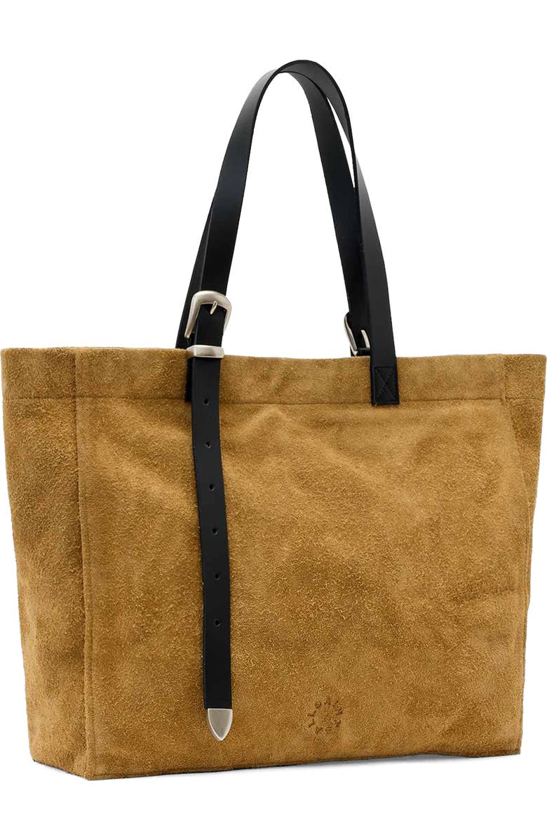 AllSaints Haven Leather Tote, Alternate, color, Biscuit Brown