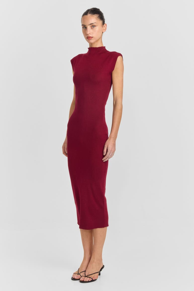 Suzette Midi Dress, Alternate, color, Red