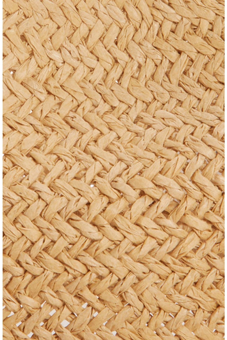 Packable Woven Straw Panama Hat, Alternate, color, NATURAL