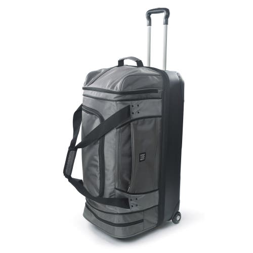 Ful Workhorse 30in Rolling Duffel Bag, Retractable Pull Handle, Split Level Storage